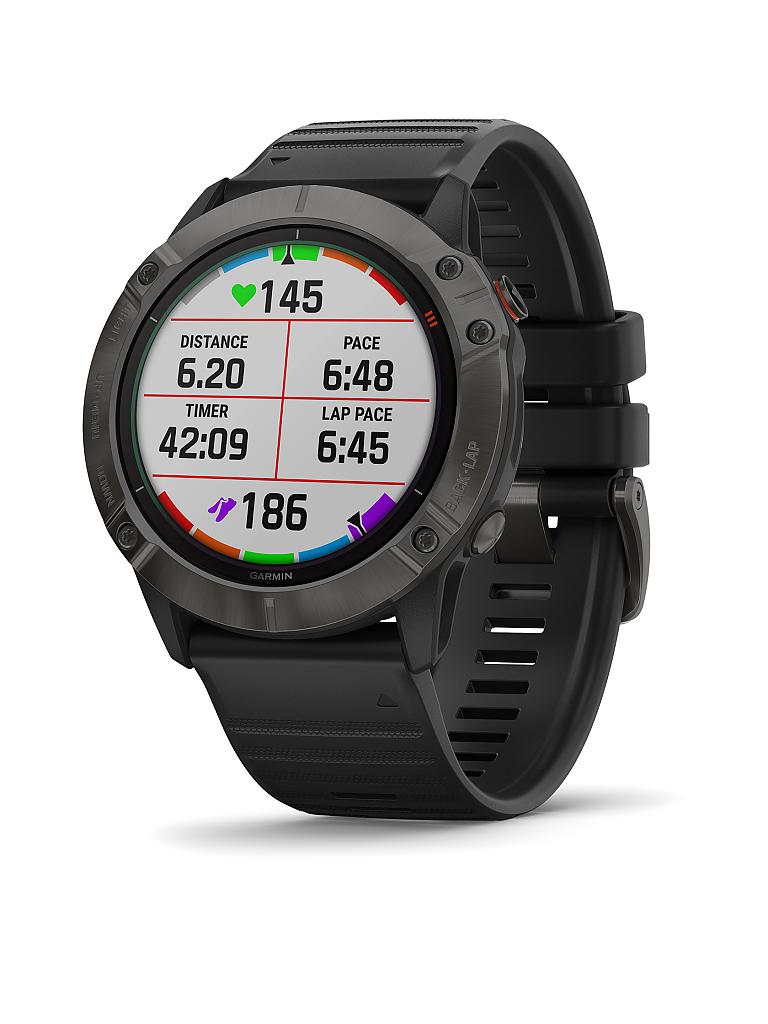 GARMIN GPS Sportuhr Fenix 6X Pro Solar grau